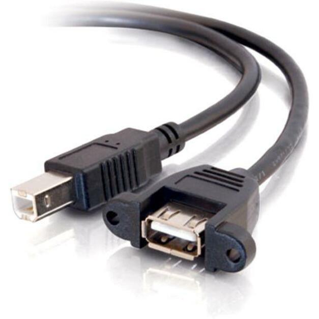 C2G USB 2.0 Panel Mount Cable