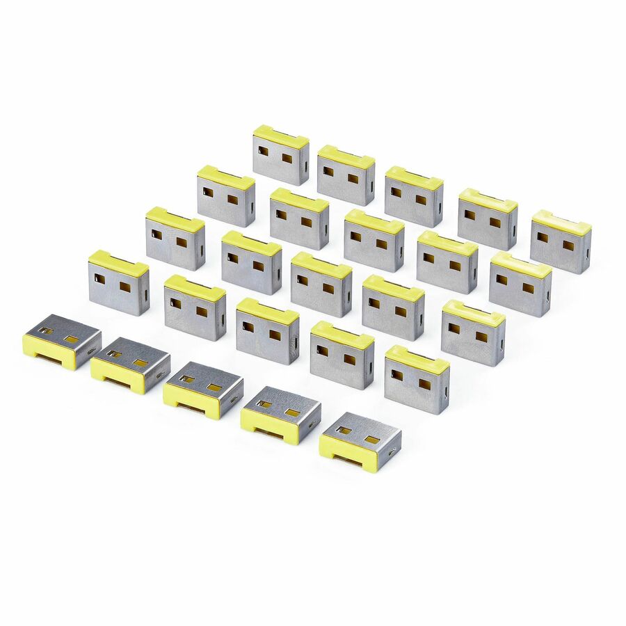StarTech USB-A Port Blocker Replacement Plugs, 25-Pack Spare Locking Inserts for USB-A-PORT-BLOCKER, Reusable USB-A Dust Covers