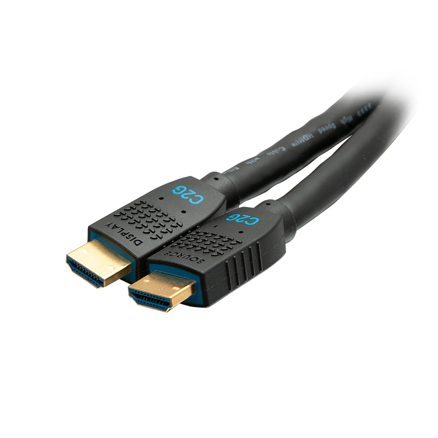 C2G 25ft Performance Series Ultra Flexible High Speed HDMI Cable w Ethernet - In-Wall CMG Rated - 4K 60Hz - M/M - Black