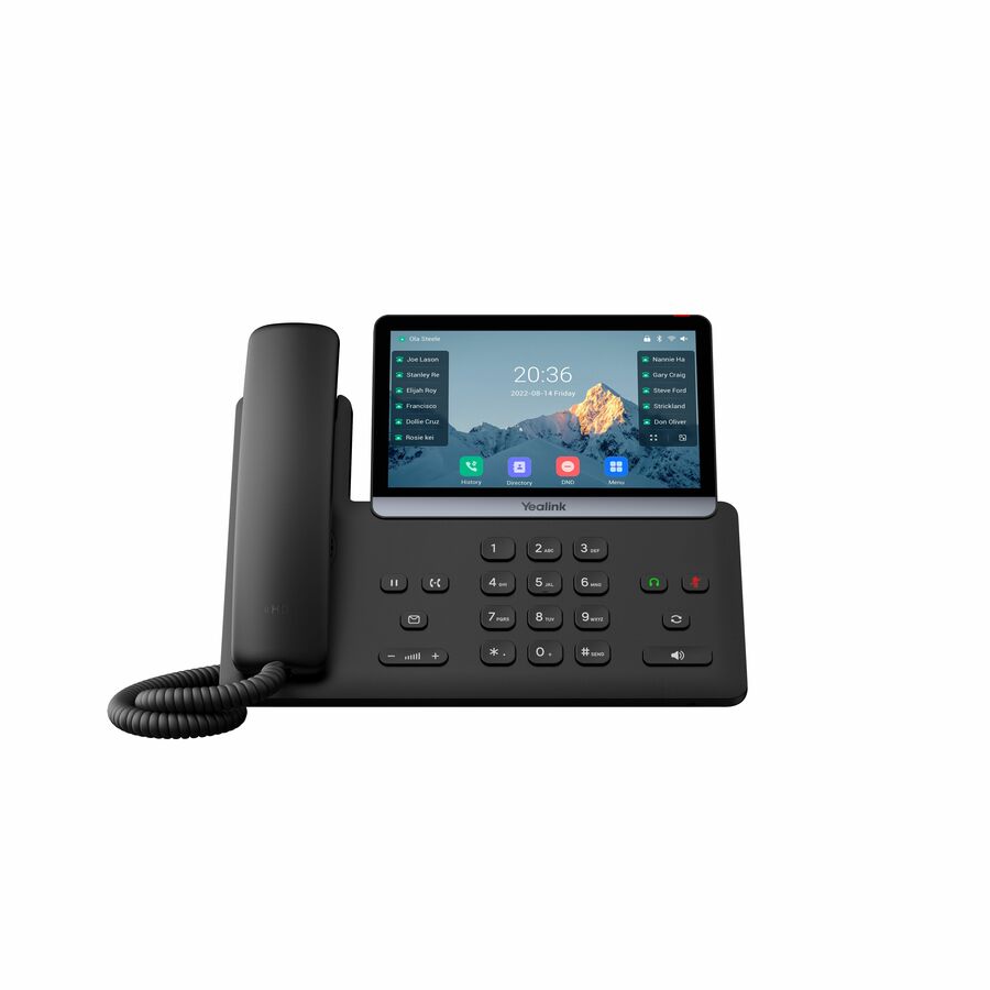 Yealink T77U IP Phone - Corded - Corded - 10 Multiple Conferencing - Wall Mountable, Stand Mountable - Classic Gray