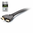 C2G 12ft Plus Series Ultra High Speed HDMI Cable with Ethernet - In-Wall CL2 Rated - 8K 60Hz - M/M - Black