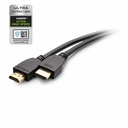 C2G 3ft Plus Series Ultra High Speed HDMI™ Cable with Ethernet - In-Wall CL2 Rated - 8K 60Hz - M/M - Black