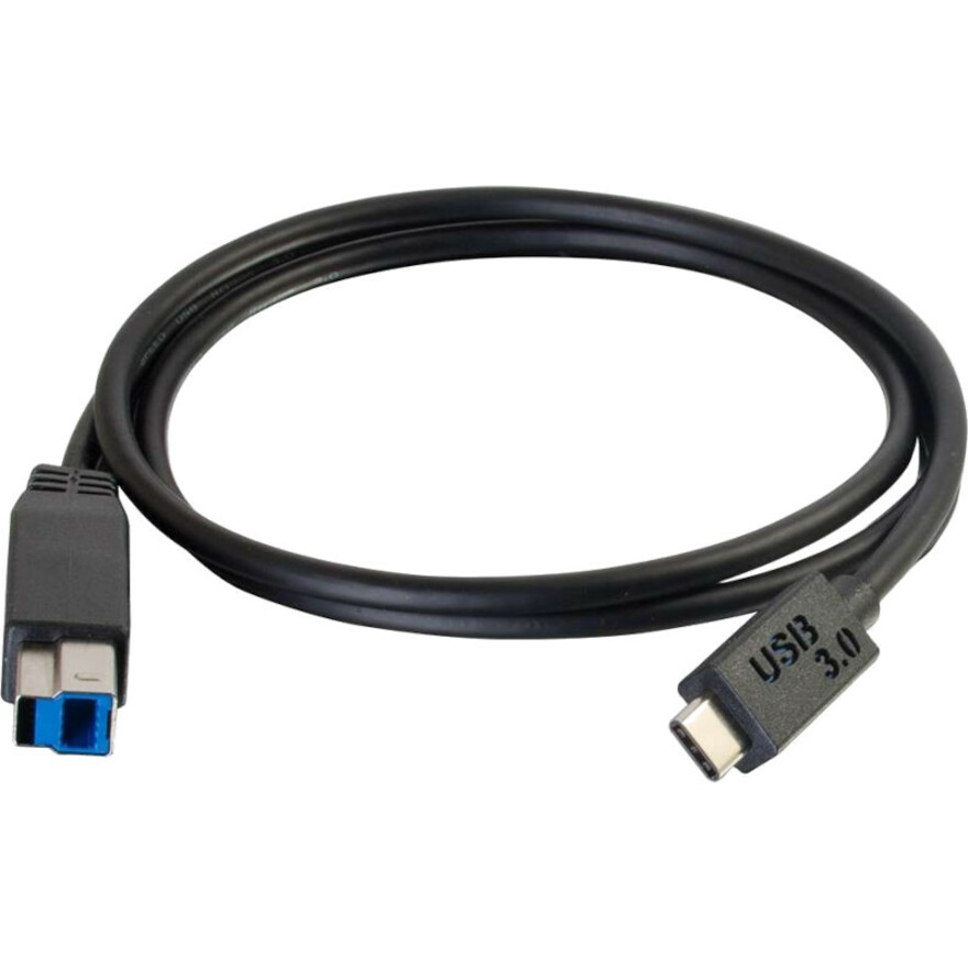C2G 6ft (1.8m) USB 3.0 (USB 3.1 Gen 1) USB-C to USB-B Cable M/M - Black
