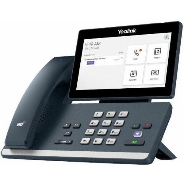 Yealink IP Phone - Corded - Bluetooth, Wi-Fi - Wall Mountable, Desktop - Classic Gray