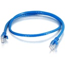 C2G 1ft Cat6 Snagless Unshielded (UTP) Ethernet Cable - Cat6 Network Patch Cable - PoE - TAA Compliant - Blue