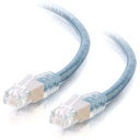 C2G 25ft High Speed Internet Modem Cable - Phone Cable - Transparent Blue - M/M