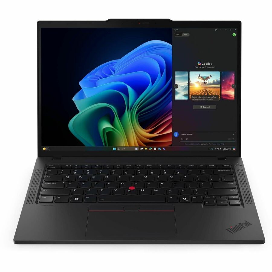 Lenovo ThinkPad T14 Gen 6 21QJ00CTUS 14" Touchscreen Copilot+ PC Notebook - WUXGA - 60 Hz - AMD Ryzen AI 7 PRO 350 - 32 GB - 512 GB SSD - English Keyboard - Black