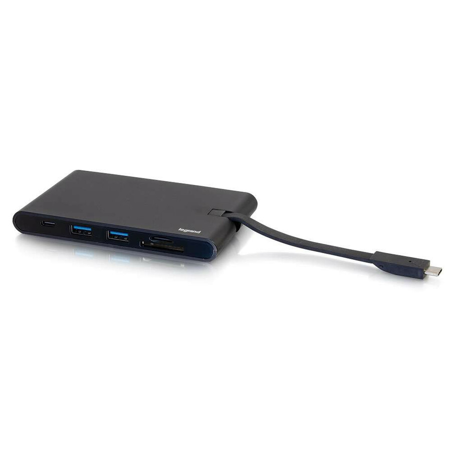 C2G USB C Dock with HDMI, VGA, Ethernet, USB, SD & Power Delivery up to 100W