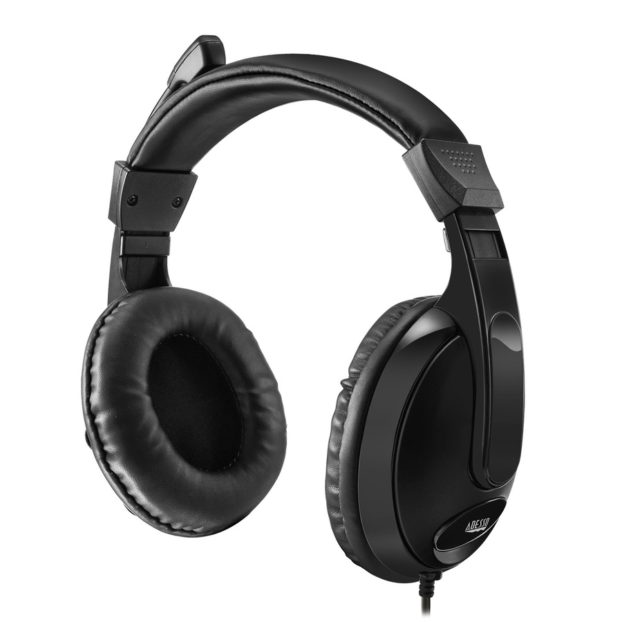 Adesso Xtream H5 - 3.5mm Stereo Headset with Microphone - Noise Cancelling - Wired- Lightweight