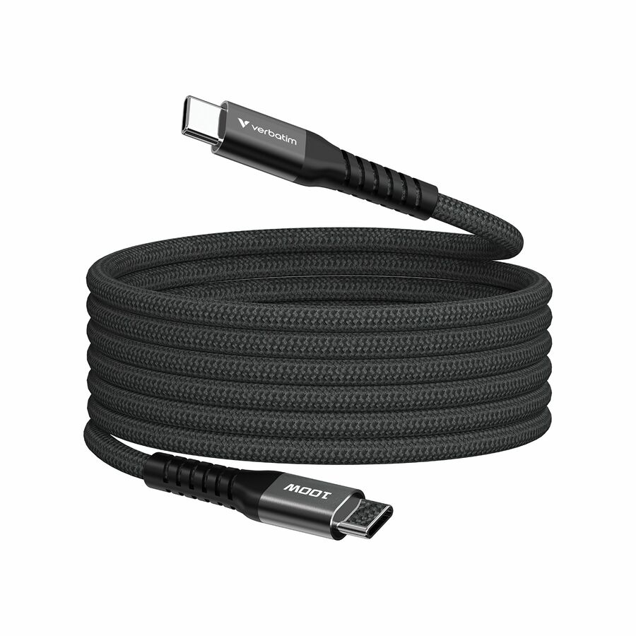 Verbatim Sync & Charge 100W Magnetic Cable - Black