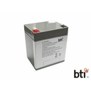 BTI 12V5.5A-T2-BATT-BTI 12V 5.5AH 1-CELL T2/F2 SEALED LEAD ACID BATTERY - 2yr Warranty