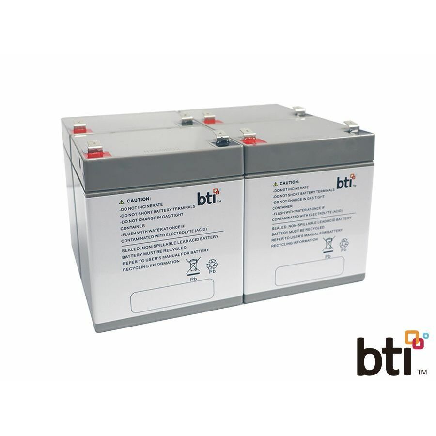 BTI 12V5.5A-T2-BATT-4PK-BTI 12V 5.5AH 1-CELL T2/F2 SEALED LEAD ACID BATTERY (PACK OF 4) - 2yr Warranty
