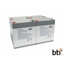 BTI 12V5.5A-T2-BATT-4PK-BTI 12V 5.5AH 1-CELL T2/F2 SEALED LEAD ACID BATTERY (PACK OF 4) - 2yr Warranty