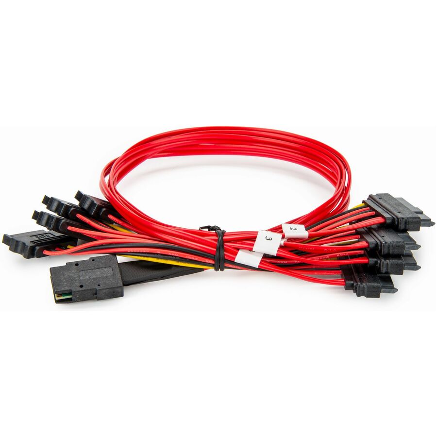 Rocstor 50cm Internal Serial Attached SCSI Mini SAS Cable - SFF8087 to 4x SFF8482