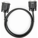 Rocstor 3.2ft Black DB9 RS232 Serial Null Modem Cable F/F