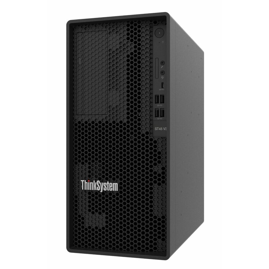Lenovo ThinkSystem ST45 V3 7DH5A02ZNA Tower Server - 1 x AMD EPYC 4545P 3 GHz - 16 GB RAM - Serial ATA/600 Controller