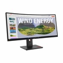 Lenovo ThinkVision P34WD-40 34" Class WQHD Curved Screen LED Monitor - 21:9 - Eclipse Black