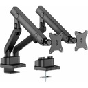 Dual 38" Mechanical Spring Monitor Arm Top Mount-Black, Up to 38" Monitor, Max Load up to 26.4 lbs each