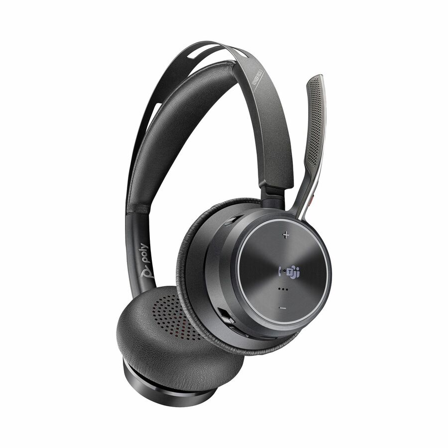 Poly Voyager Focus 2-M USB-C-C Headset USB-C/A Adapter Charging Stand