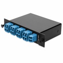 AddOn 12+3 Channel LGX DWDM Mux/Demux C16-C27 with OTDR, Test Tx/Rx, Upgrade, and Express Ports, LC/UPC Connectors