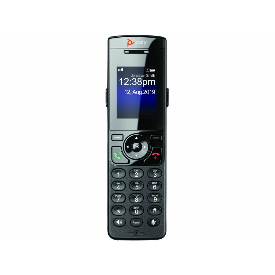 Poly VVX D230 DECT Phone Handset and Charging Cradle with Power Supply