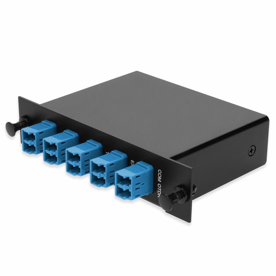 AddOn 4+3 Channel LGX DWDM Mux/Demux C48-C51 with OTDR, Test Tx/Rx, Upgrade, and Express Ports, LC/UPC Connectors