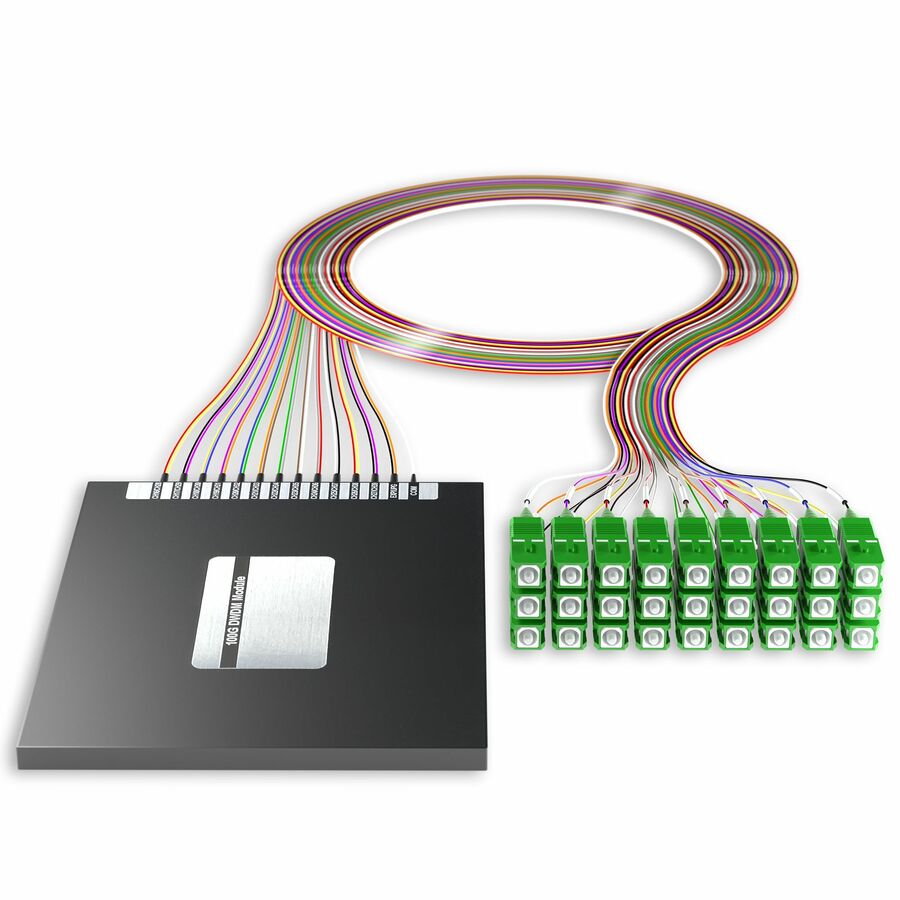 AddOn 24+2 Channel OSP DWDM Mux/Demux C16-C39 with Upgrade and Express Ports, SC/APC Connectors on 40in Single-Mode Pigtails