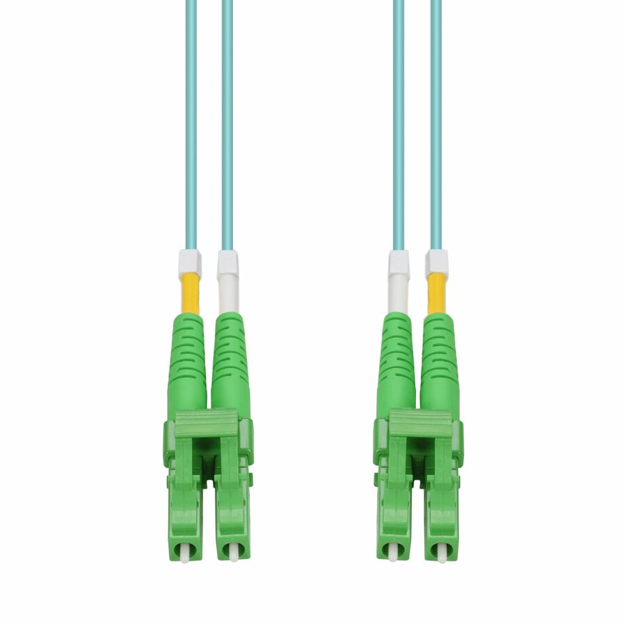 AddOn 5m ALC to ALC Aqua OM4 Duplex OFNR (Riser-Rated) Fiber Patch Cable