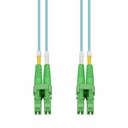 AddOn 5m ALC to ALC Aqua OM4 Duplex OFNR (Riser-Rated) Fiber Patch Cable
