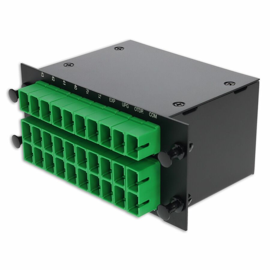 AddOn 24+3 Channel LGX DWDM Mux/Demux C40-C63 with OTDR, Test Tx/Rx, Upgrade, and Express Ports, SC/APC Connectors