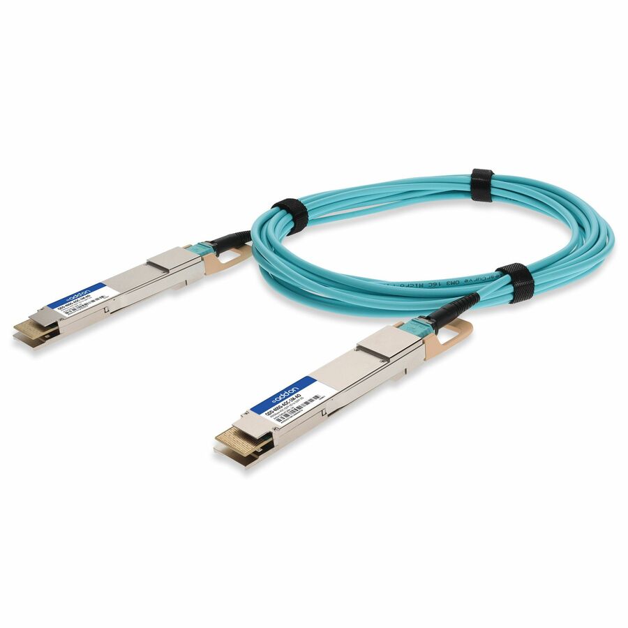 AddOn Juniper Networks QDD-400G-AOC-1M Compatible TAA 400GBase-AOC QSFP-DD to QSFP-DD Active Optical Cable (850nm, MMF, 1m)