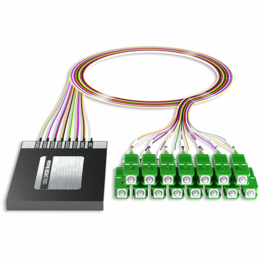 AddOn 12+2 Channel OSP DWDM Mux/Demux C28-C39 with Upgrade and Express Ports, SC/APC Connectors on 40in Single-Mode Pigtails