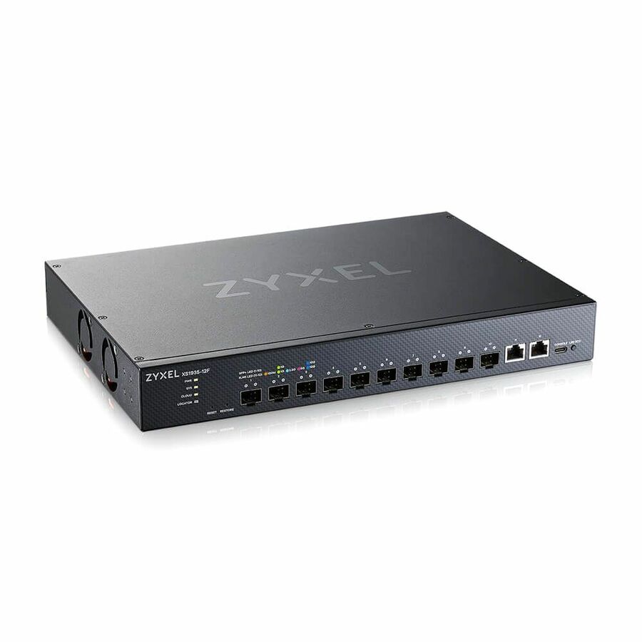ZYXEL 10-port 10G Multi-Gig Lite-L3 Smart Managed Fiber Switch with 2 10G Uplink