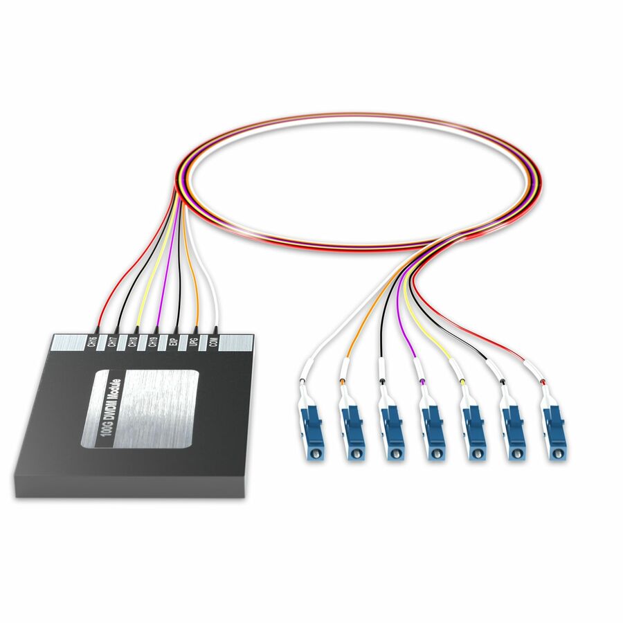 AddOn 4+2 Channel OSP DWDM Mux/Demux C16-C19 with Upgrade and Express Ports, LC/UPC Connectors on 40in Single-Mode Pigtails