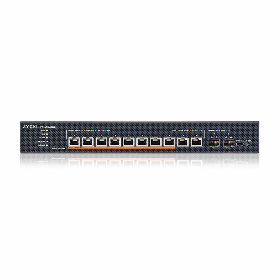 ZYXEL 8-port 10G Multi-Gig PoE Lite-L3 Smart Managed Switch with 4 10G Uplink