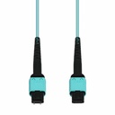 AddOn 3m MPO/UPC (Male) to MPO/UPC Aqua OM4 OFNR (Riser-Rated) 12-Strand Fiber Patch Cable