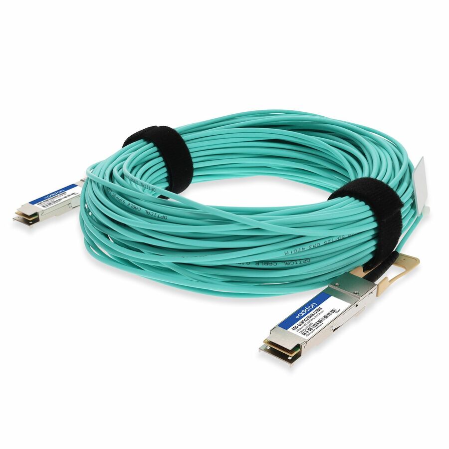 AddOn Cisco QSFP-100G-AOC20M to NVIDIA/Mellanox MFA1A00-C020 Compatible TAA Compliant 100GBase-AOC QSFP28 to QSFP28 Active Optical Cable (850nm, MMF, 20m)