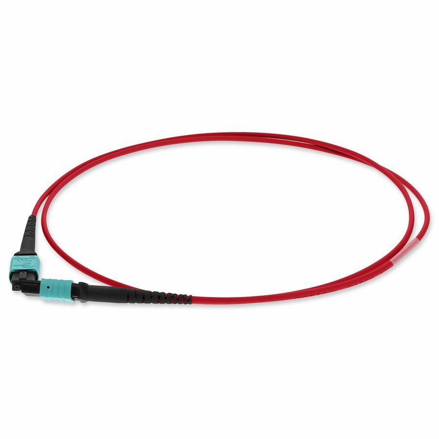 AddOn 5m MPO/UPC to MPO/UPC Red OM4 OFNR (Riser-Rated) 12-Strand Fiber Patch Cable