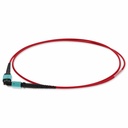 AddOn 5m MPO/UPC to MPO/UPC Red OM4 OFNR (Riser-Rated) 12-Strand Fiber Patch Cable