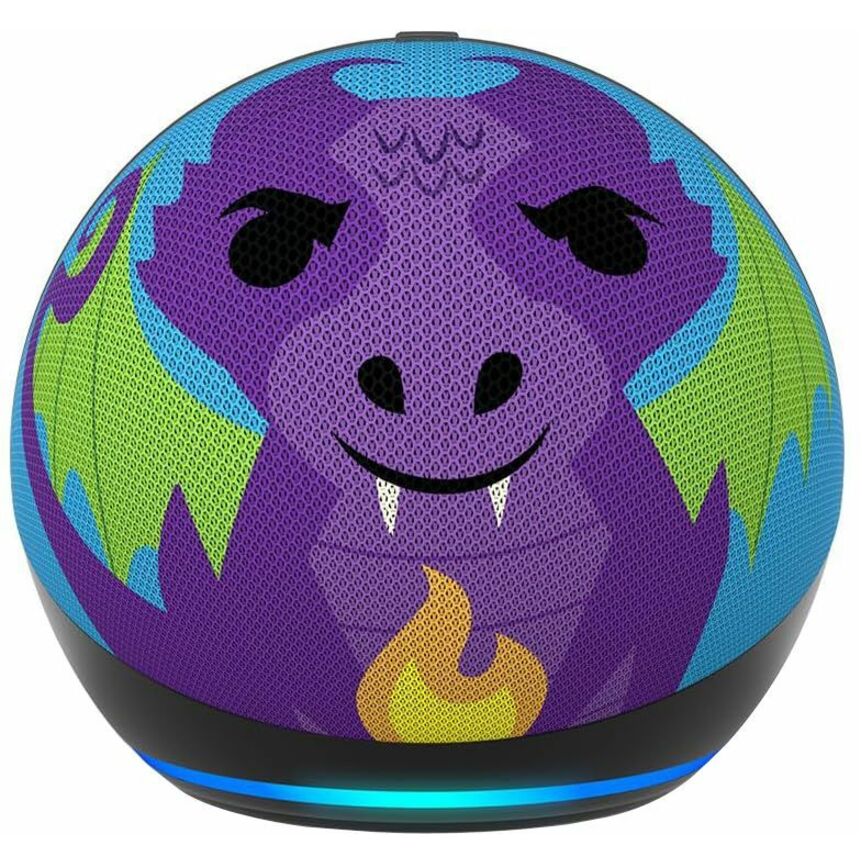 Amazon Echo Dot Kids Bluetooth Smart Speaker - Alexa Supported - Dragon