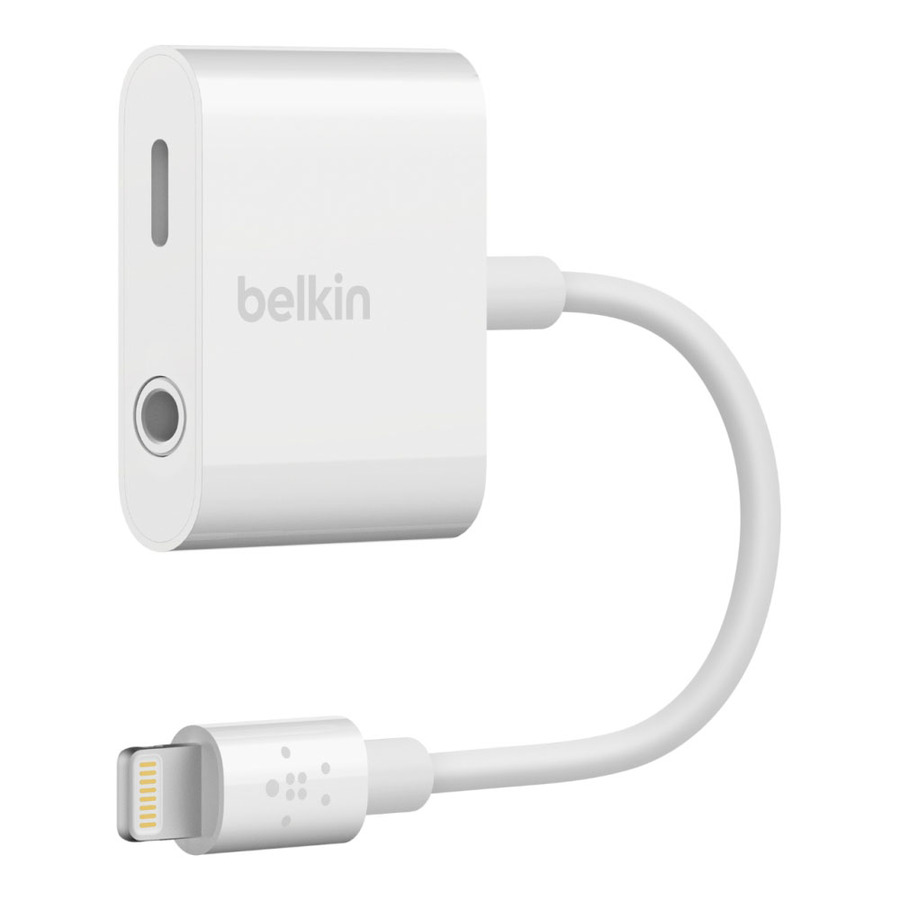 Belkin 3.5 mm Audio and Charge for iPhone and iPad Lightning Adapter