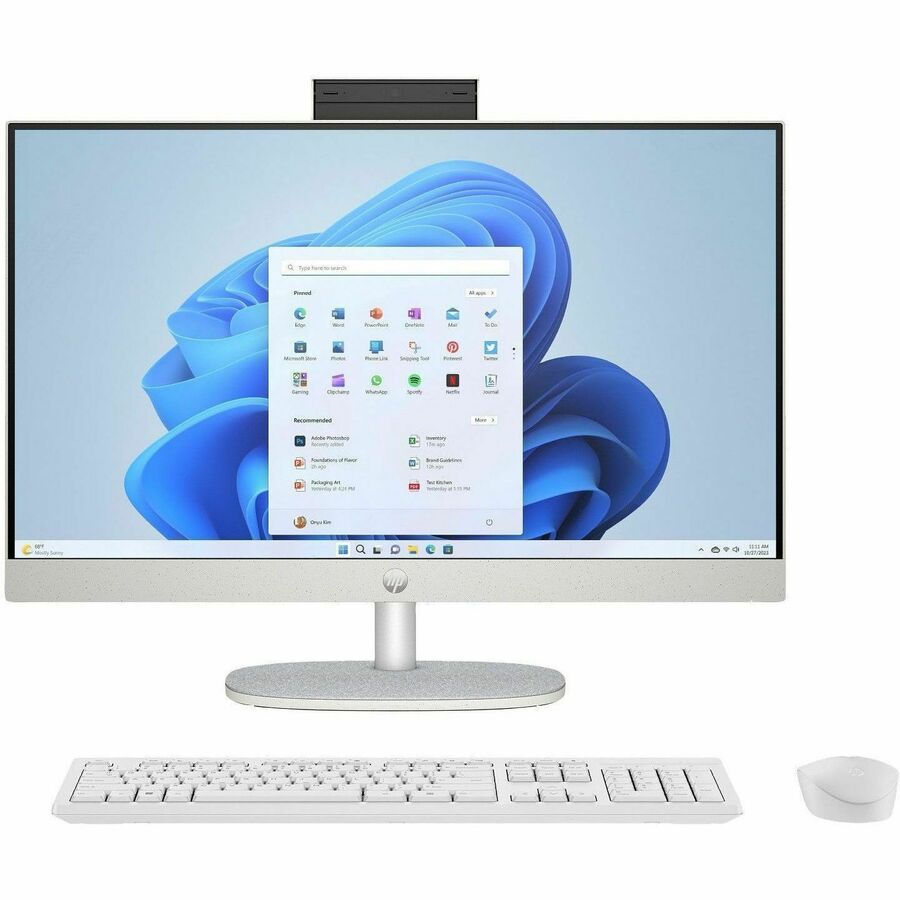 HP 24-cr0000i 24-cr0059 All-in-One Computer - Intel Core i5 13th Gen i5-1334U - 8 GB - 512 GB PCI Express NVMe SSD - 23.8" Full HD - Desktop - Shell White - Refurbished
