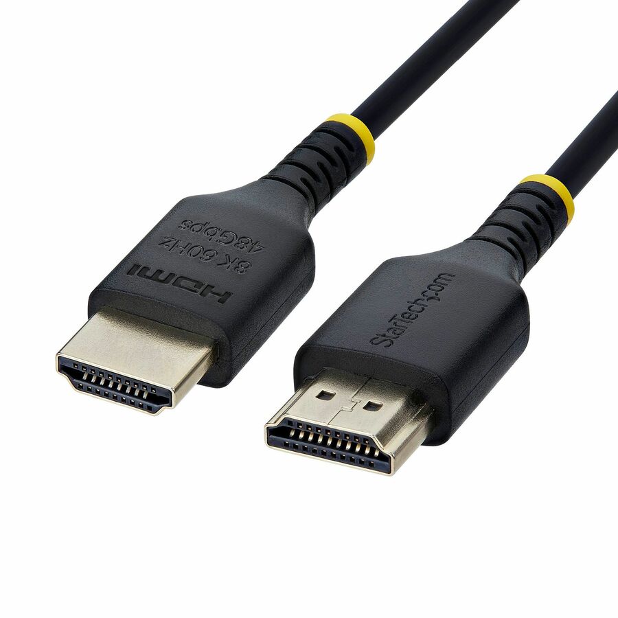 StarTech 6ft (1.8m) Slim Certified Ultra High Speed HDMI Cable, 8K 60Hz/4K 120Hz, Ultra Slim and Flexible HDMI 2.1 Cable, 8K HDMI Cord
