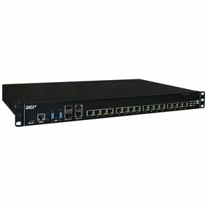 Digi Connect EZ 16 Dual Power - Serial Server, 32-port, RS-232/422/485, Dual DC Power