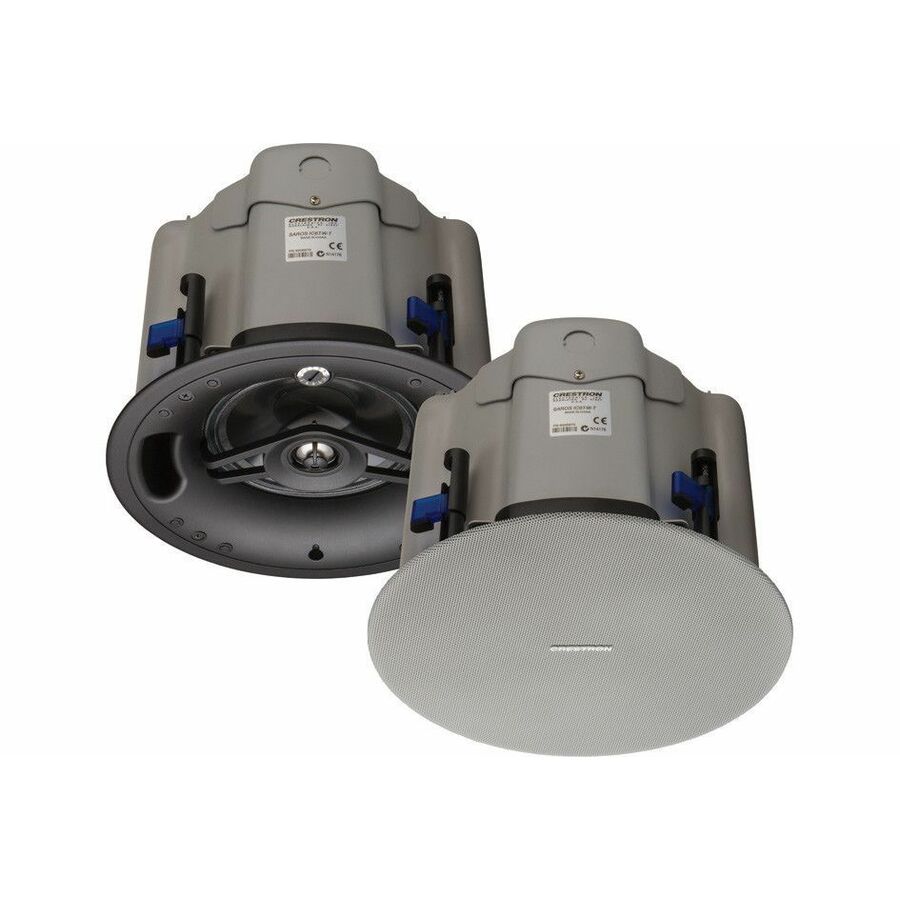 Crestron Saros IC6T-W-T-EACH 2-way Flush Mount, Ceiling Mountable, In-ceiling, Surface Mount Speaker - 125 W RMS - White Textured