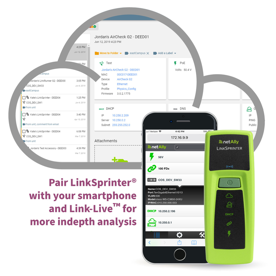 NetAlly LinkSprinter Pocket Network Tester