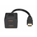 Monoprice Video/Audio Splitter - HDMI Male to 2x HDMI Female
