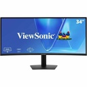ViewSonic VG3420C 34 Inch UWQHD 1440p Curved Docking Monitor, 1900R IPS Display for Immersive Home and Office Productivity, 120Hz, 96W USB-C, RJ45, HDMI, and DisplayPort Inputs