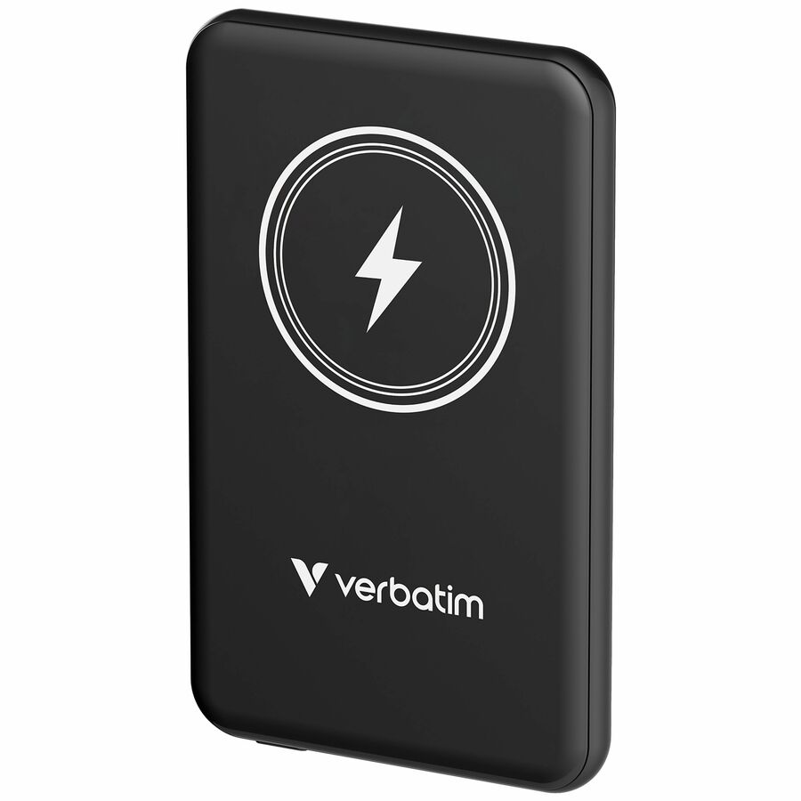 Verbatim Charge 'n' Go Magnetic Wireless Power Bank 5000 mAh - Black