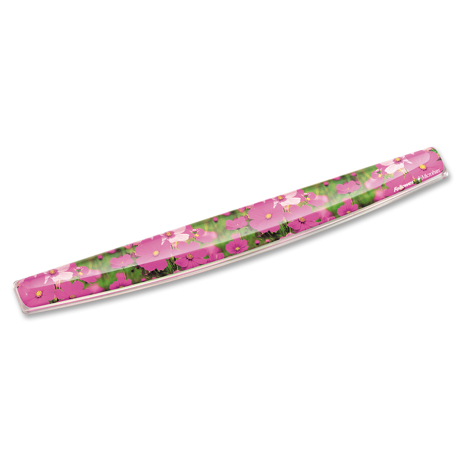 Fellowes® Photo Gel Keyboard Wrist Rest with MICROBAN® - Pink Flowers (9179101)